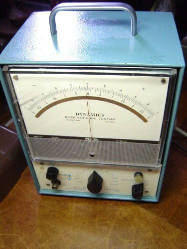 Dynamics Instrumentation Company 1362 D-C Microvoltmeter Voltmeter Amp