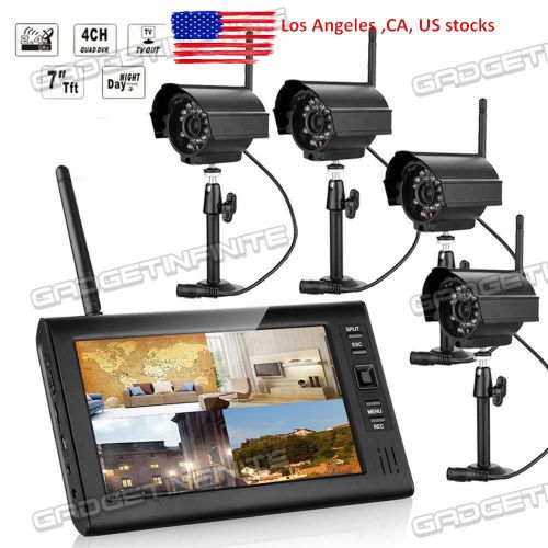 SY602E14 4CH 2.4G CCTV Quad DVR IP Wireless Security Camera System Night IN US