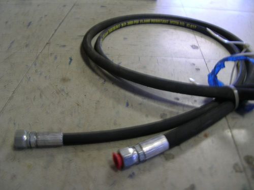 1/4&#034; sae 100r17 hydraulic hose 5&#039; long with fittings  3000 psi. for sale