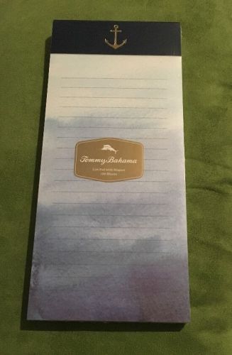 NEW Tommy Bahama List Pad ~ Magnetic ~ ANCHOR on Front - 100 Sheets Notepad