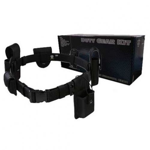 Tru spec 4197002 men&#039;s black duty belt kit 1680 denier polyester - medium 32/36 for sale