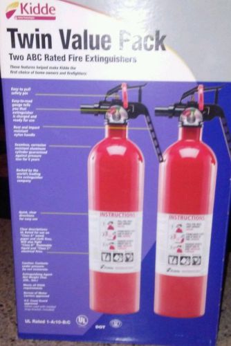Kidde twin value pack abc rayed fire extinguishers