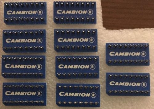 10 pieces 16-Pin Cambion DIP Component Carrier, NEW QTY=10.
