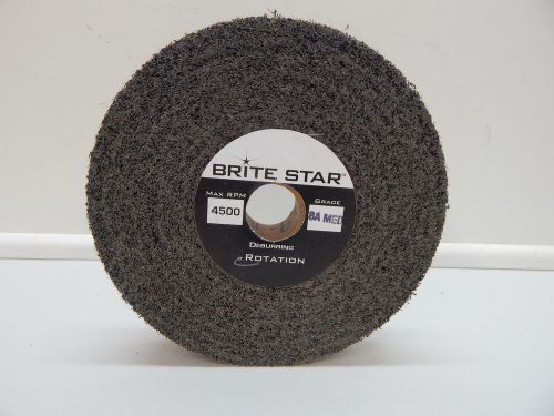 6&#034; x 1&#034; x 1&#034; deburring wheel brite star 8a med 4500 rpm surface conditioning for sale
