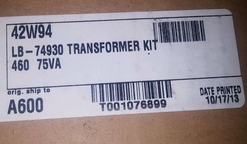Lb-74930 transformer kit 42w94 460v 75va for sale
