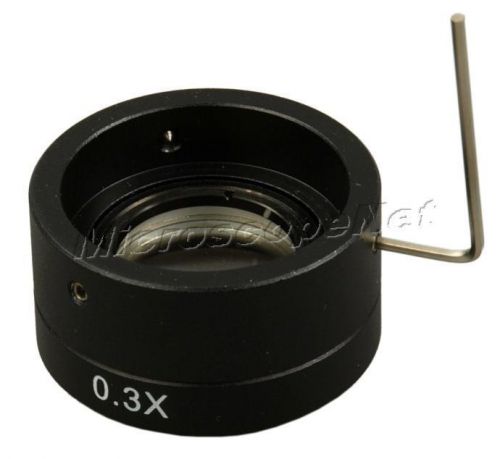 0.3x aux objective barlow lens 4 stereo microscope 35mm for sale