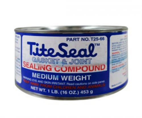 Tite-Seal T25-66 Medium Weight Gasket &amp; Joint Sealing Compound - 1 lb Tin