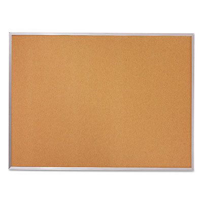 Cork Bulletin Board, 96 x 48, Silver Aluminum Frame, Sold as 1 Each