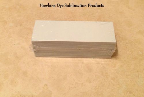 50ea  Dye Sublimation Aluminum Name Plate 1&#034; X 3&#034;