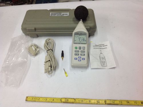 Extech 407780 Integrating Sound Level Meter 30-130dB Datalogger w/Case. USED