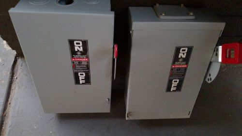 GE Safety Switch TH3361R 30 Amp 600V &amp; TGN3322 60 Amp 240V