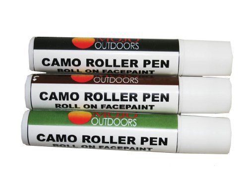 Pack Of 3 Mojo Outdoors Camo Roller Pen Office Supplies Rolls On Without Touchi