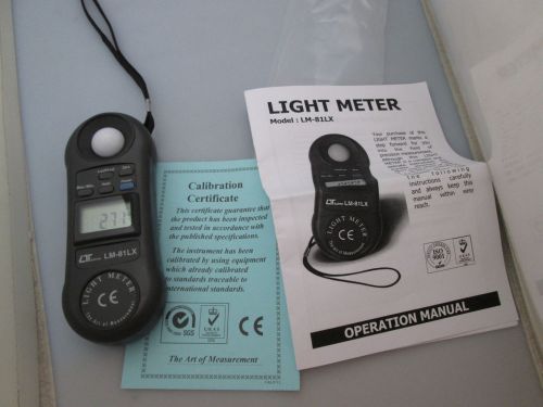 Lutron lm-81lx mini portable light meter luminometer lux meter for sale