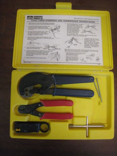 EPCO 10865 PROFESSIONAL CATV INSTALLER KIT &amp; TOOLS USED FREE SHIPPING