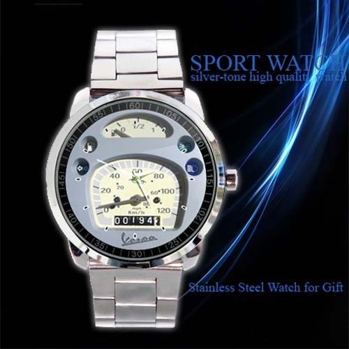 sw Vespa PK 125 XL Classic Cream Sport Watch New Design On Sport Metal Watch