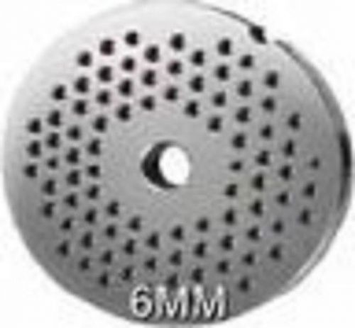 #10/12 Carbon Meat Grinder Plate 6mm ..( 1/4&#034; Holes)