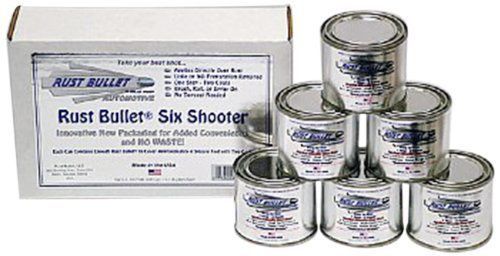 Rust Bullet RBASS82 Automotive Six Shooter Pack, Metallic Gray (Pack of 6)
