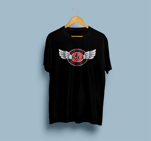 New REO Speedwagon Logo Legend Of Rock Long Sleeve Black T-Shirt Size S to 3XL