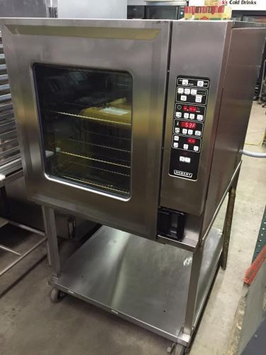 Hobart HCE10F Electric Full Size Convection Oven Steamer with Stand on Casters