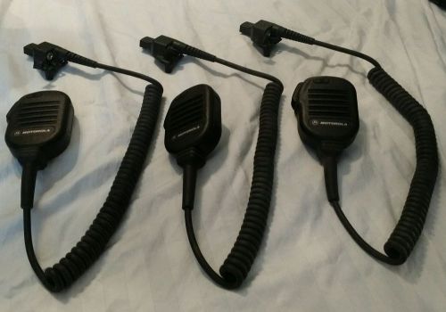 Lot of 3 motorola nmn6193c radio speaker mic microphone ht1000,mt2000,mts,xts for sale