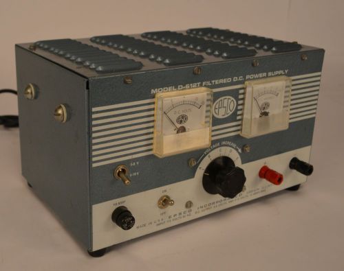 Epsco D-612T Filtered DC Power Supply 16V 10 Amps