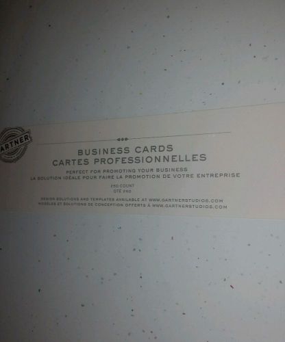 Gartner Studios  - 750 Speckled Business Cards - 75 Sheets of 10 Cards - NIP