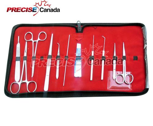 Set of 10 pc student dissecting dissection medical instruments kit +5 blades #23 for sale