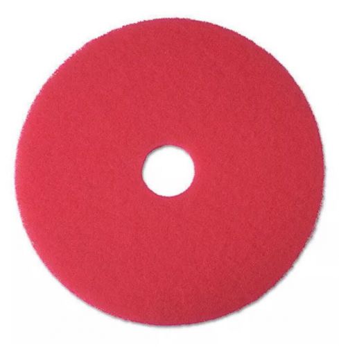 Spectrum Products Buffer Floor Pad, 13&#034; Red, Case Of Five Pads