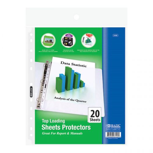 BAZIC Top Loading Sheet Protectors (20/Pack)  of-36