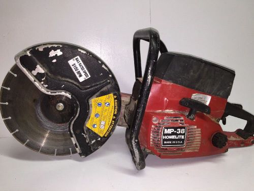 Homelite  MP 38 14&#034; cut off saw demo concrete for sale READ THIS