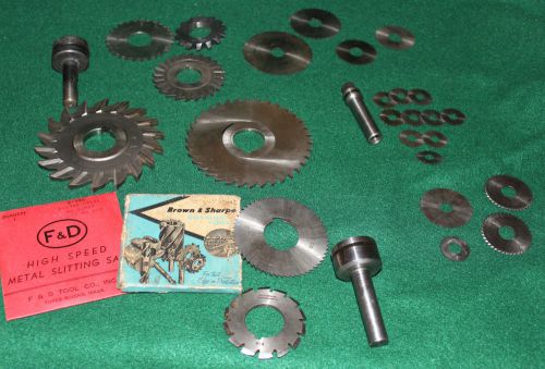 USA made Slitting saw blades and holders variety - Free shipping!