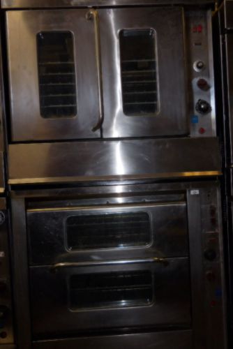 Convection oven, double stack, montague 115ag, nat gas, doors open h &amp; v for sale