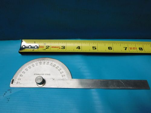 USED STAINLESS STEEL PROTRACTOR