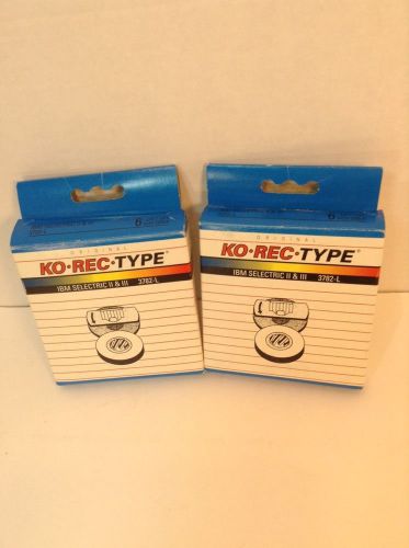 Lot of 2 ibm selectric ii and iii lift off corrector tapes 3782-l 2 boxes of 6 for sale