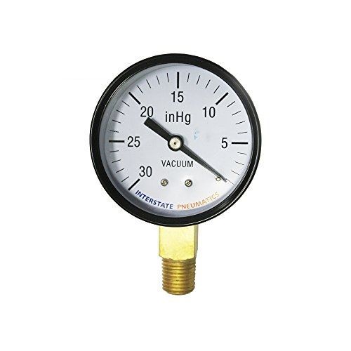 Interstate pneumatics g2024-030v vaccum pressure gauge 30 psi 2-1/2 inch for sale