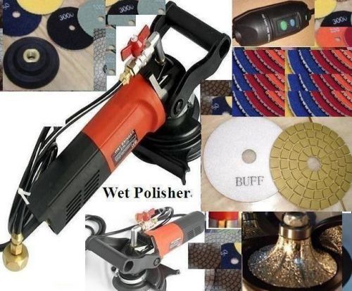 Wet polisher grinder 1 1/4&#034; half b30 bullnose granite router bit pad damo buff for sale