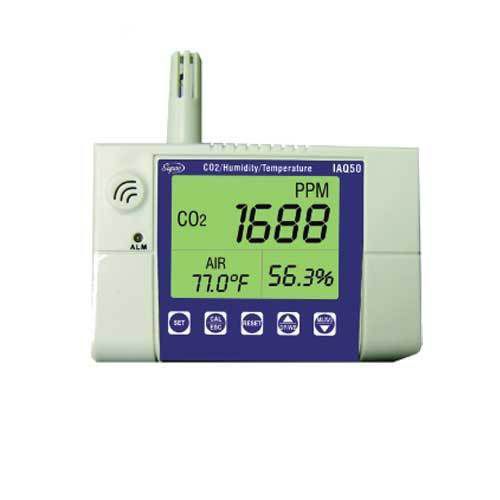 Supco iaq50 air quality monitor co2/temp/humidity w/dewpoint &amp; wetbulb for sale