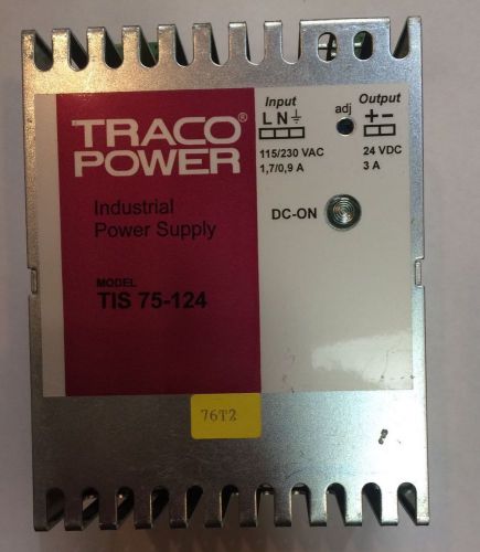 TRACO INDUSTRIAL POWER SUPPLY TIS 75-124