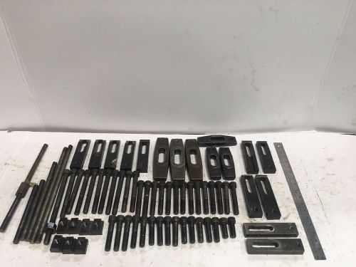 Lot of carr lane, vulcan, bridgeport  mill work hold down clamps forged, tapped for sale