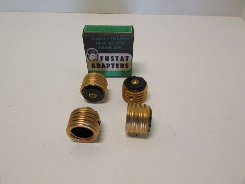 SET OF 4 FUSTAT NO.15 ADAPTERS TO TAKE 7, 8, 9, 10, 12, 14 AND 15 AMPS FUSES