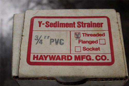 NEW HAYWARD 3/4&#034; Y SEDIMENT STRAINER THREADED