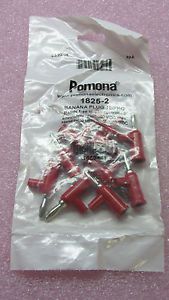 Pomona Electronics Banana Plugs Red 1825-2 (10 PCS) #TQ343