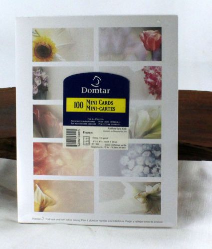 Domtar 2 x 3 1/2 in. Flower Business Cards (100) bbb186
