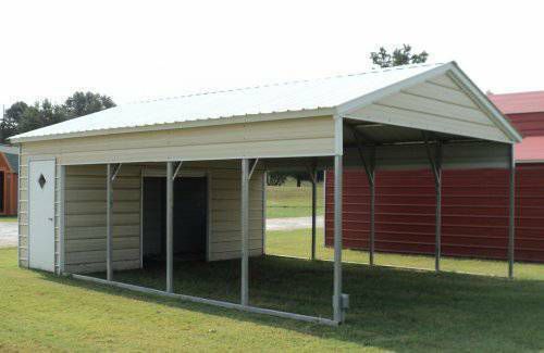 18X26X7 DOUBLE METAL CARPORT WITH  STORAGE 12 GUAGE CERTIFIED  FREE DELIVERY