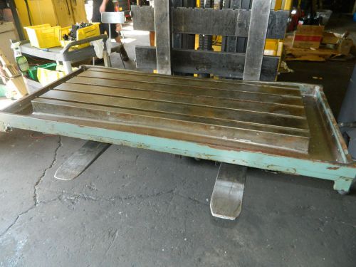 19-1/2&#034; x 47&#034; cast iron welding / layout table, off matsuura mc-1000v vmc, (2) for sale
