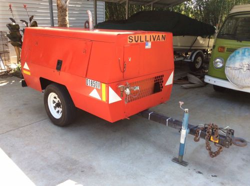 Sullivan 185 pull behind air compressor with john deere diesel engine for sale