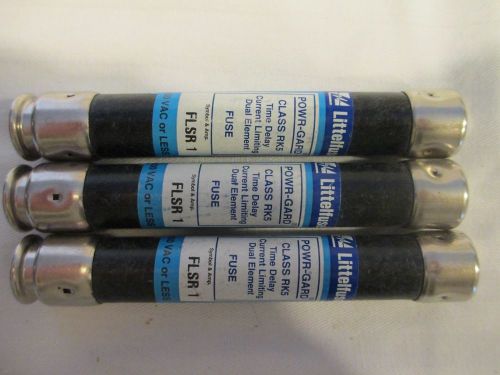 Set of 3 Littelfuse FLSR1 Dual-Element Fuse - 600 Volt - NEW