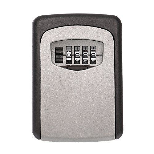 Tekmun realtor wall mount key lock box with 4-digit combination made of weather for sale
