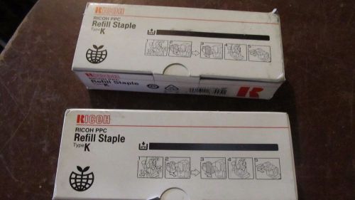 2 NEW OEM RICOH REFILL STAPLE TYPE K EDP 410802  (F2)
