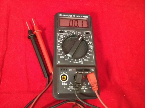 Elenco M1700 Digital Multimeter with Leads tested